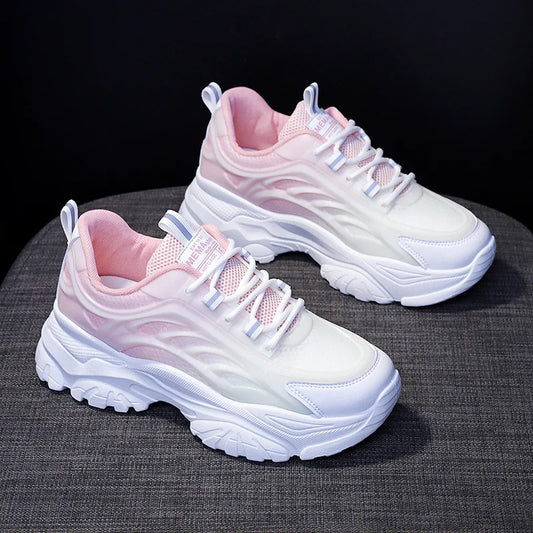 Mixed Colors Breathable Sneakers Casual All-match Lightweight Running Fashion Spring Autumn