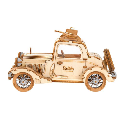 Rolife Vintage Car Wooden Puzzle Toys for Chilidren