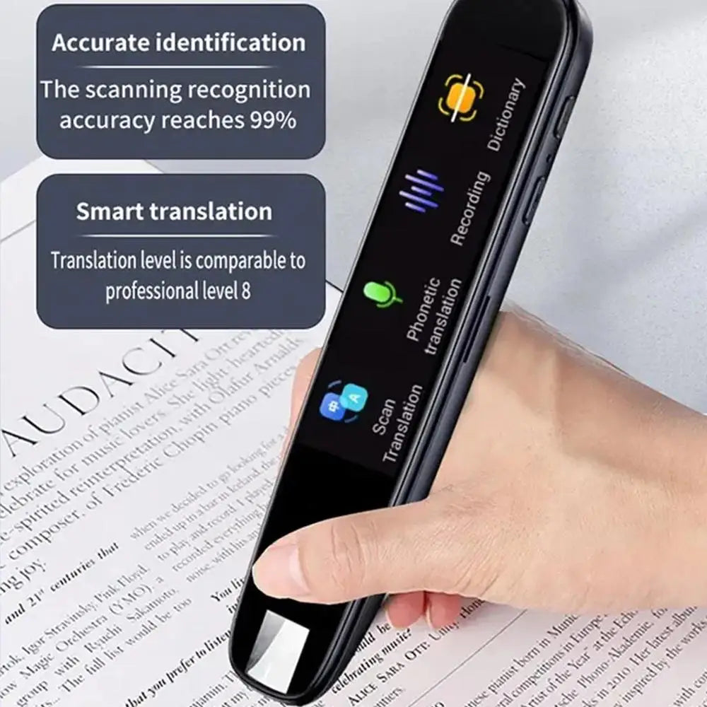 Offline Translation Pen For Teacher Student Dictionary English Intelligent Scanning Point Reading 123 Languages Translator Pen