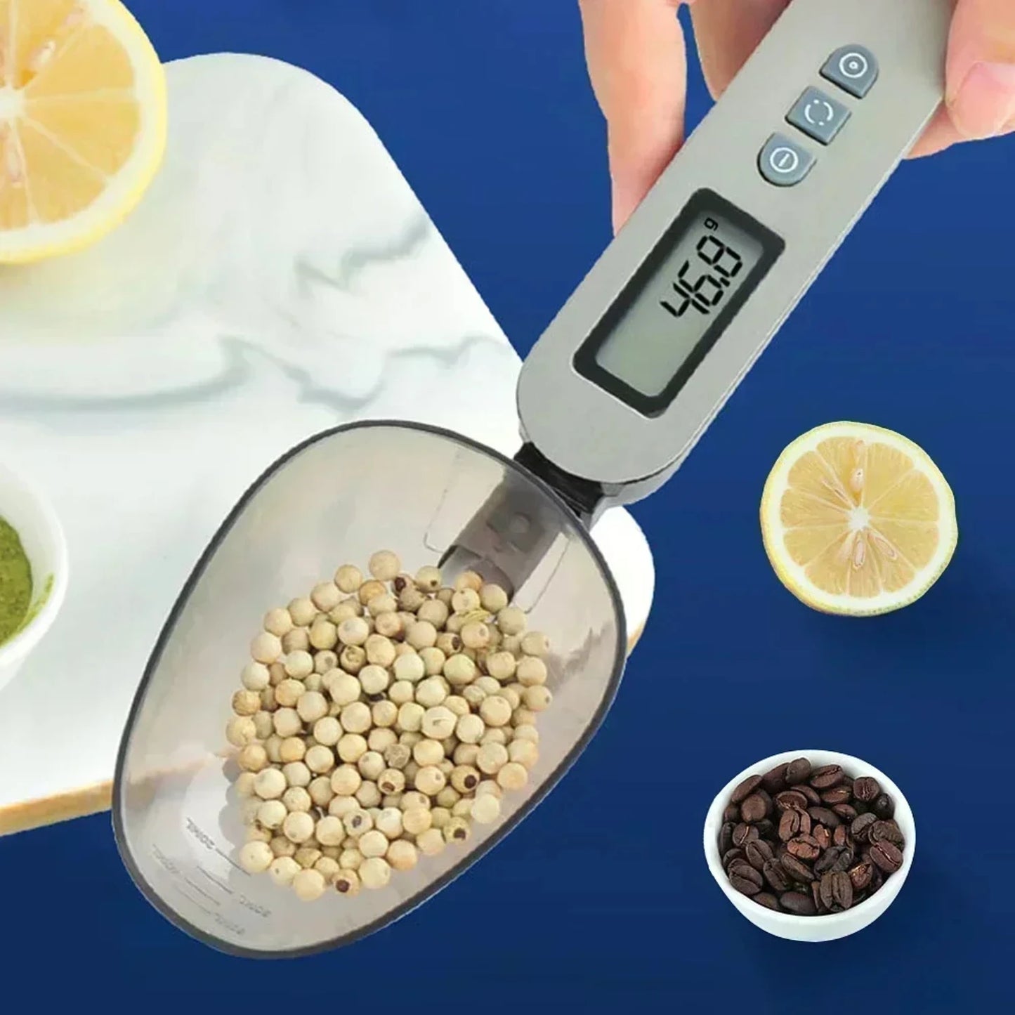 Convenient and portable digital kitchen measuring spoon scale 25cm length tool for coffee, milk, cooking