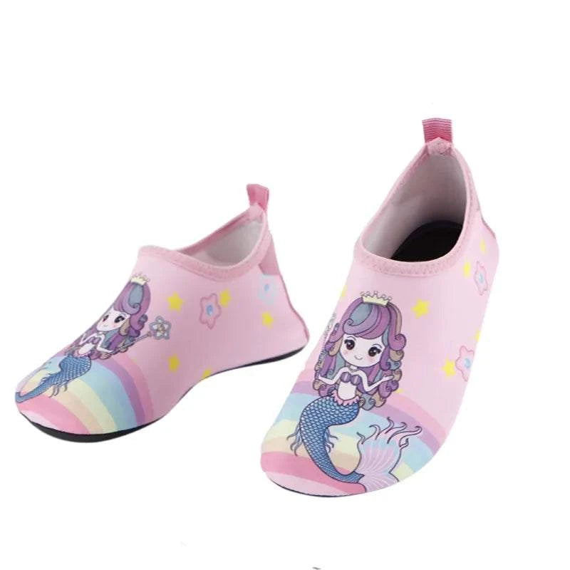 Kids Soft Foldable Water Shoes Boys Girls Quick-Dry for Beach Summer Outdoor Wading Swimming Surf Sea Slippers