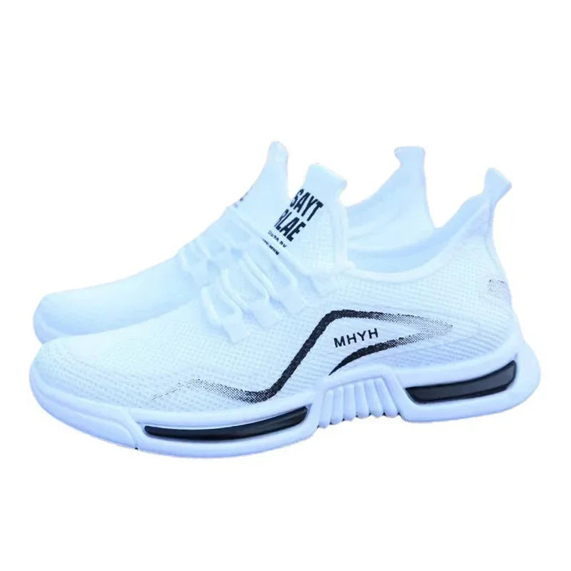 Men Slip on Fashion Sneakers Male Sport Running Breathable Gym Training Walking Tennis Shoes Non Slip Workout Flats