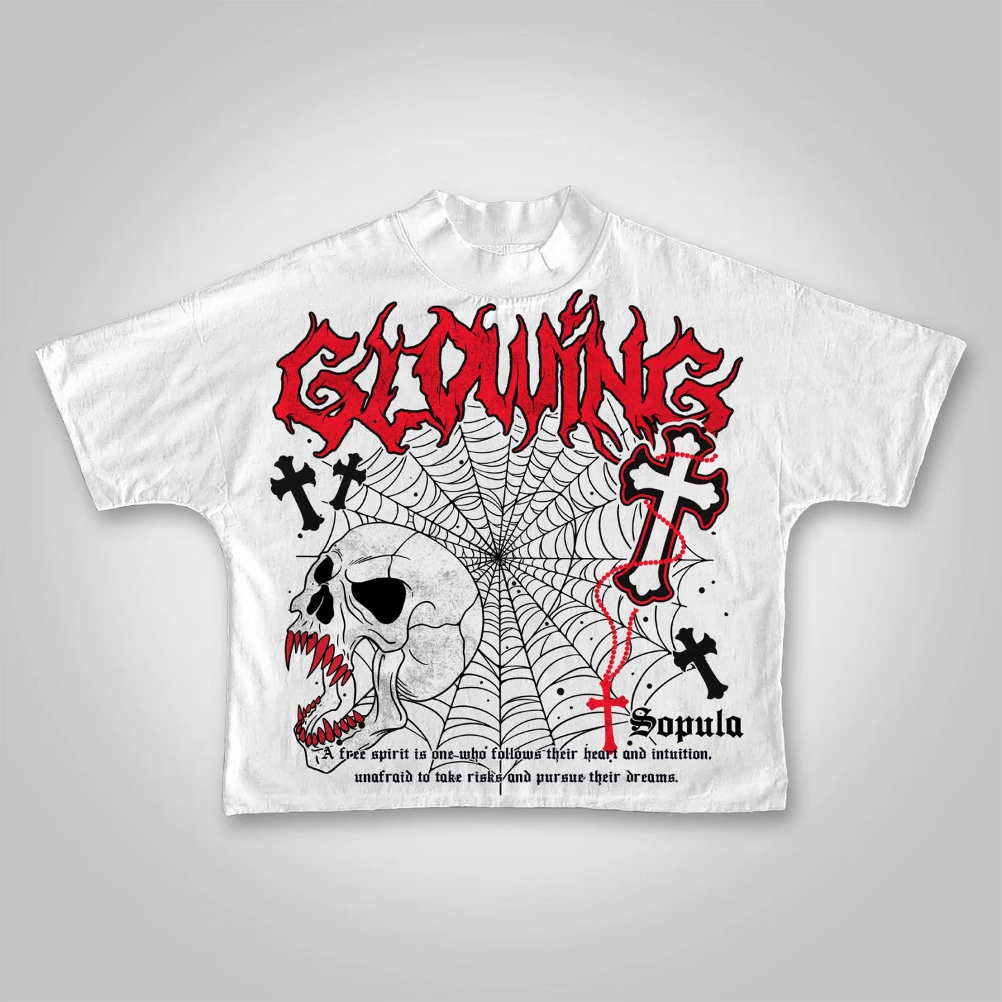 Vintage Dark  Skeletal Graphic Cotton Print Summer T-shirt Men Oversize Casual Women Tee Tops