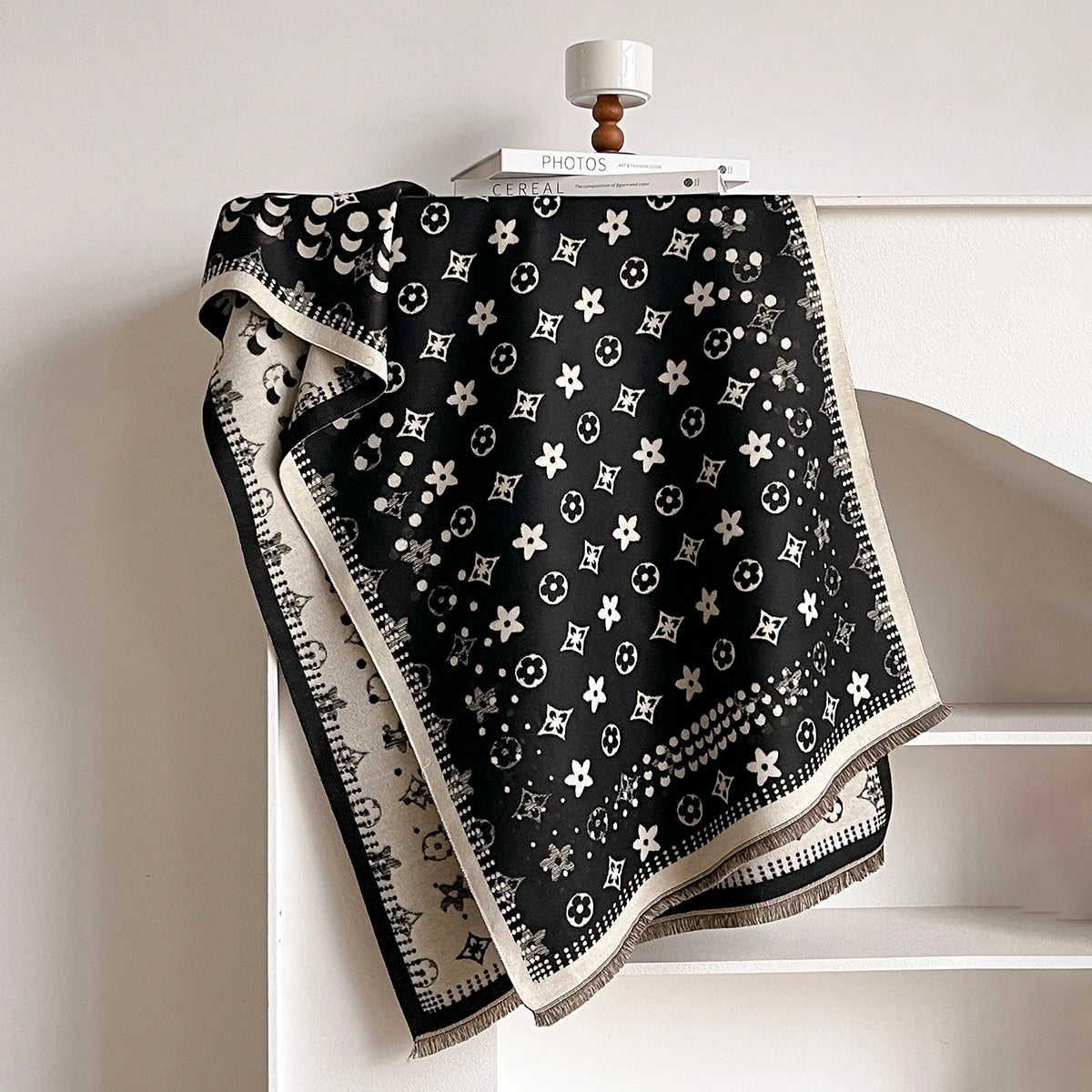 Women's Cashmere Scarf Winter Thick Blanket Wrap Pashmina Fashion Warm Design 2025