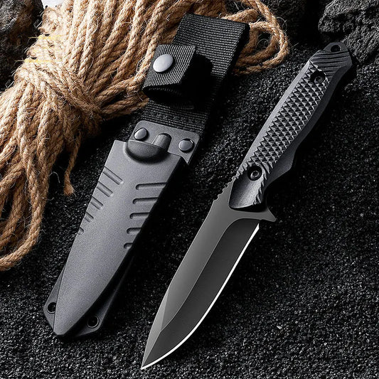 Stainless Steel Sheath Pocket Knife 1PC Portable Sheath Peel Knife Outdoor Barbecue Knife High Hardness Knife