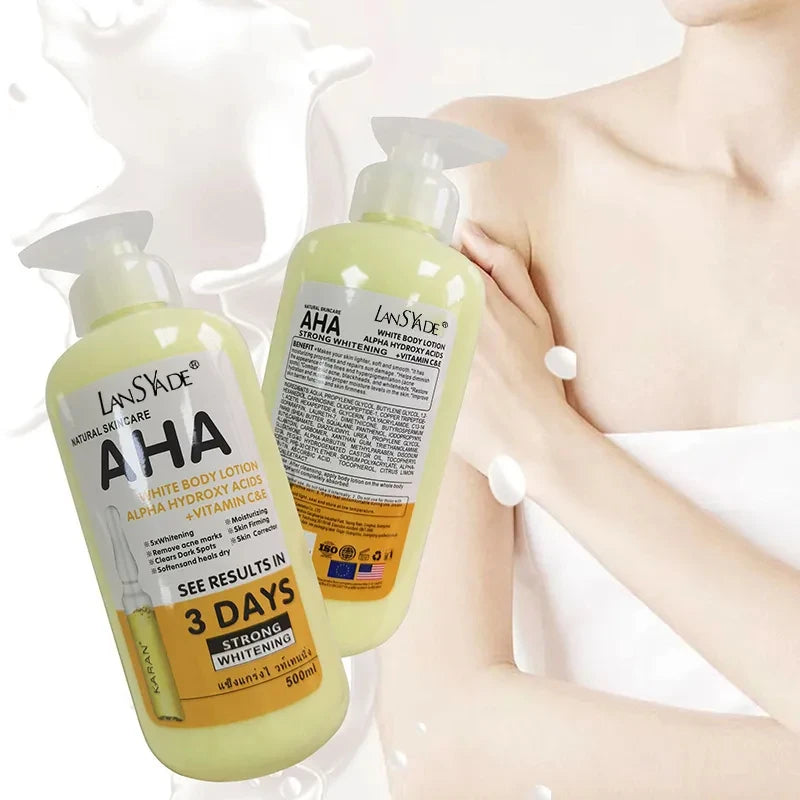 Whitening Body Cream Vitamin C&E Moisturizing Lightening Body Lotion Acne Marks Skin Care