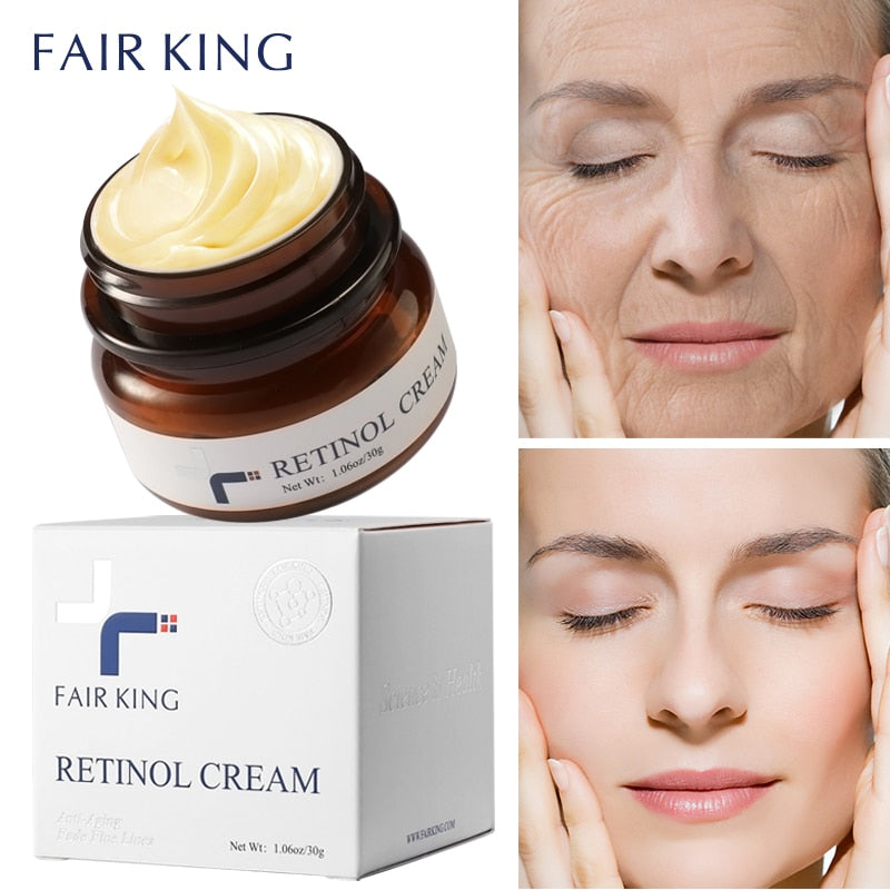 Retinol Cream Anti-Aging Wrinkle Lightening Whitening Spots Accelerated Skin Renewal and Shrinking Pore Vitamin A Cream