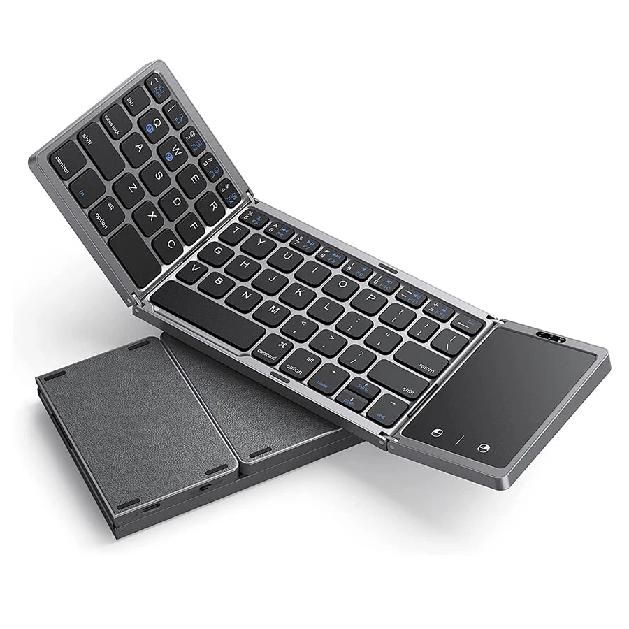 Wireless Bluetooth Keyboard Rechargeable Folding Portable Keyboards