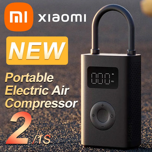 Xiaomi Mijia Air Pump Mini Portable Electric Air Compressor Type-C LED Multitool Inflator