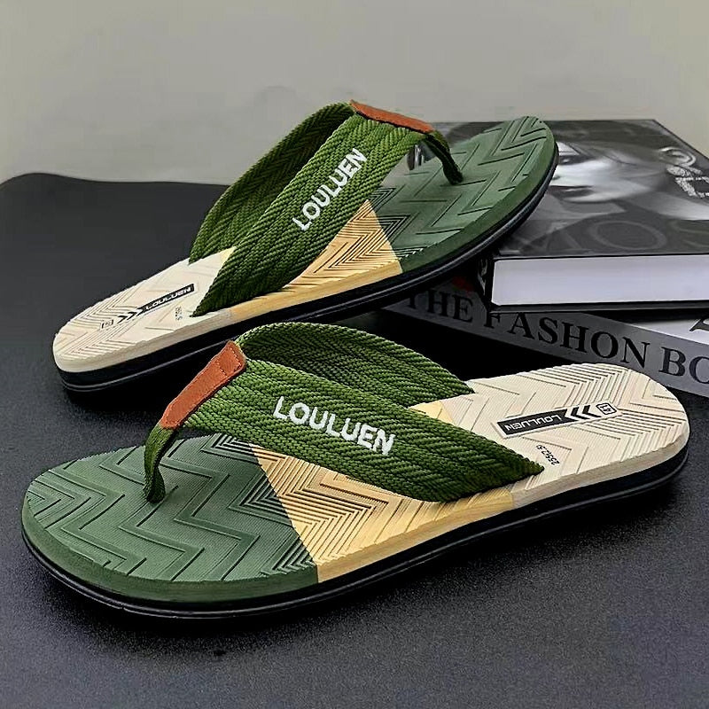 High Quality Brand Men Flip Flops Summer Beach Flip Flops Fashion Breathable Casual Beach Slippers Outdoor