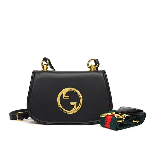 Women's Fashionable Versatile Chain Bag Tiger Head Element One Shoulder Cross  Body and Underarm Bag