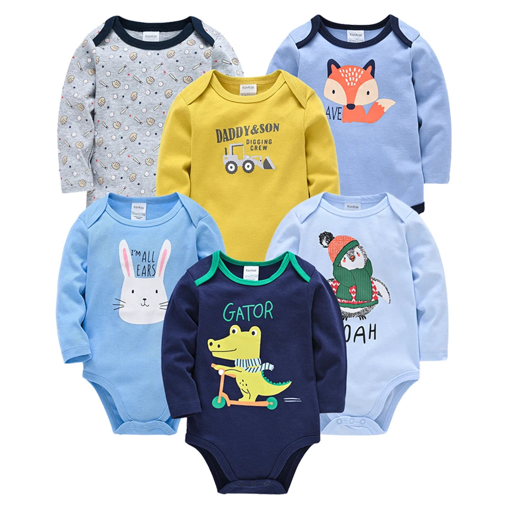 Baby Boys Girls Bodysuit Long Sleeve 100% Cotton Baby Clothes Newborn body bebe Jumpsuit Clothing