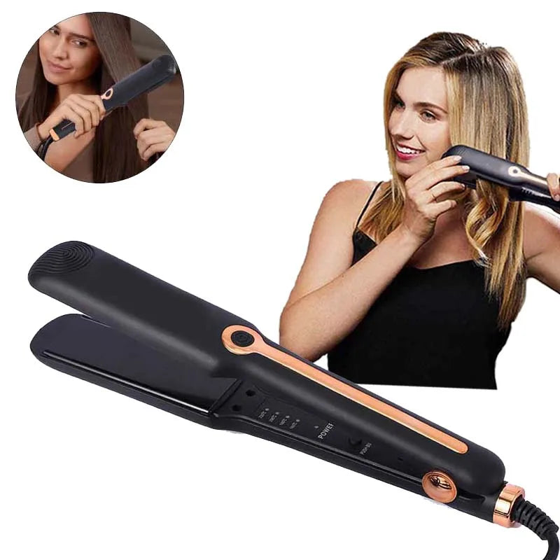 Professional Hair Straightener Portable 2 In 1 Electric Flat Iron Styling Tool And Curler