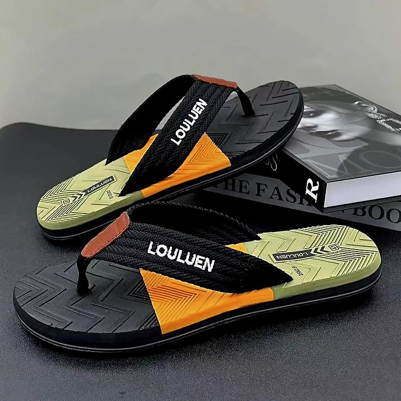 High Quality Brand Men Flip Flops Summer Beach Flip Flops Fashion Breathable Casual Beach Slippers Outdoor