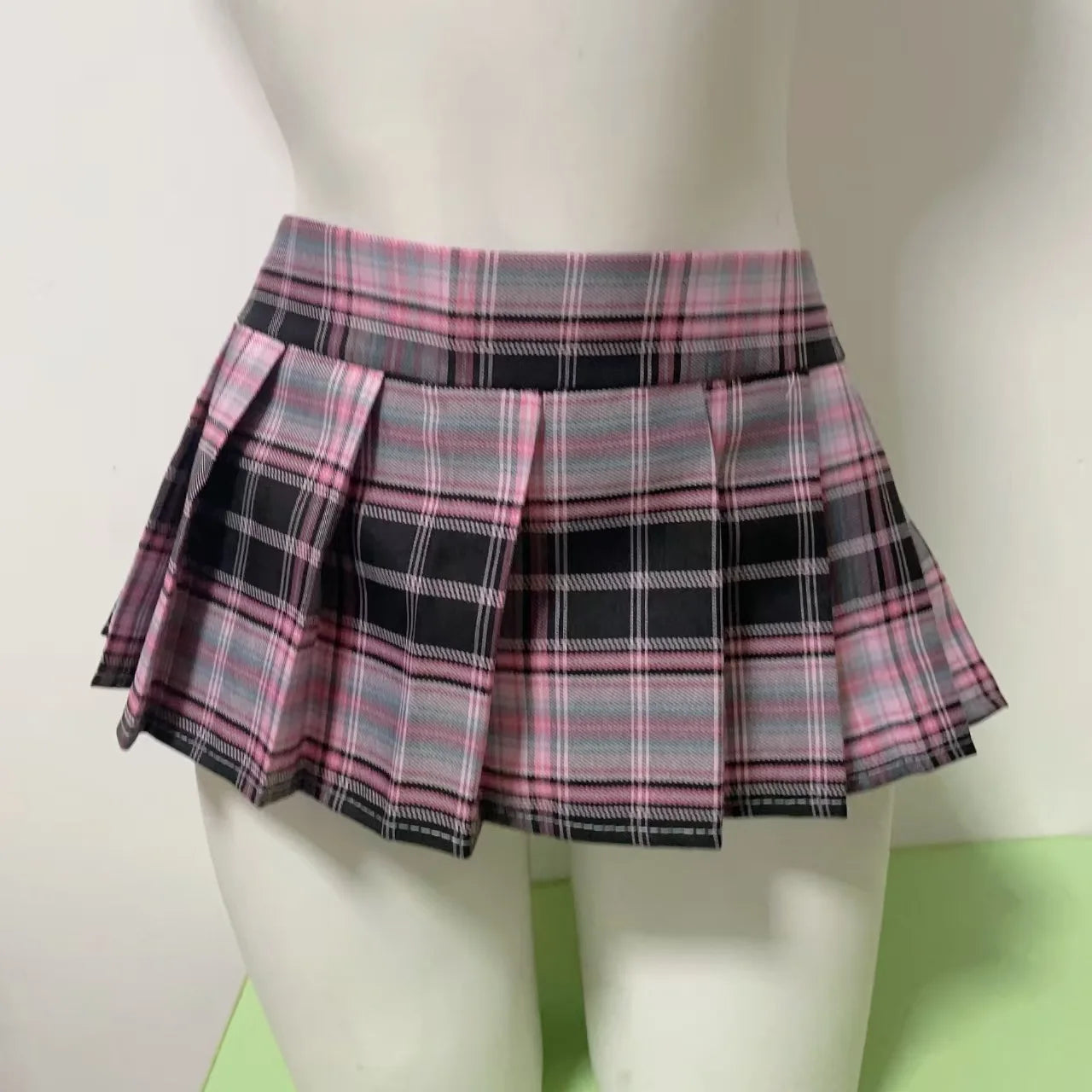 Mini skirts for woman vintage Summer fashion plaid y2k pleated red plaid skirts preppy style