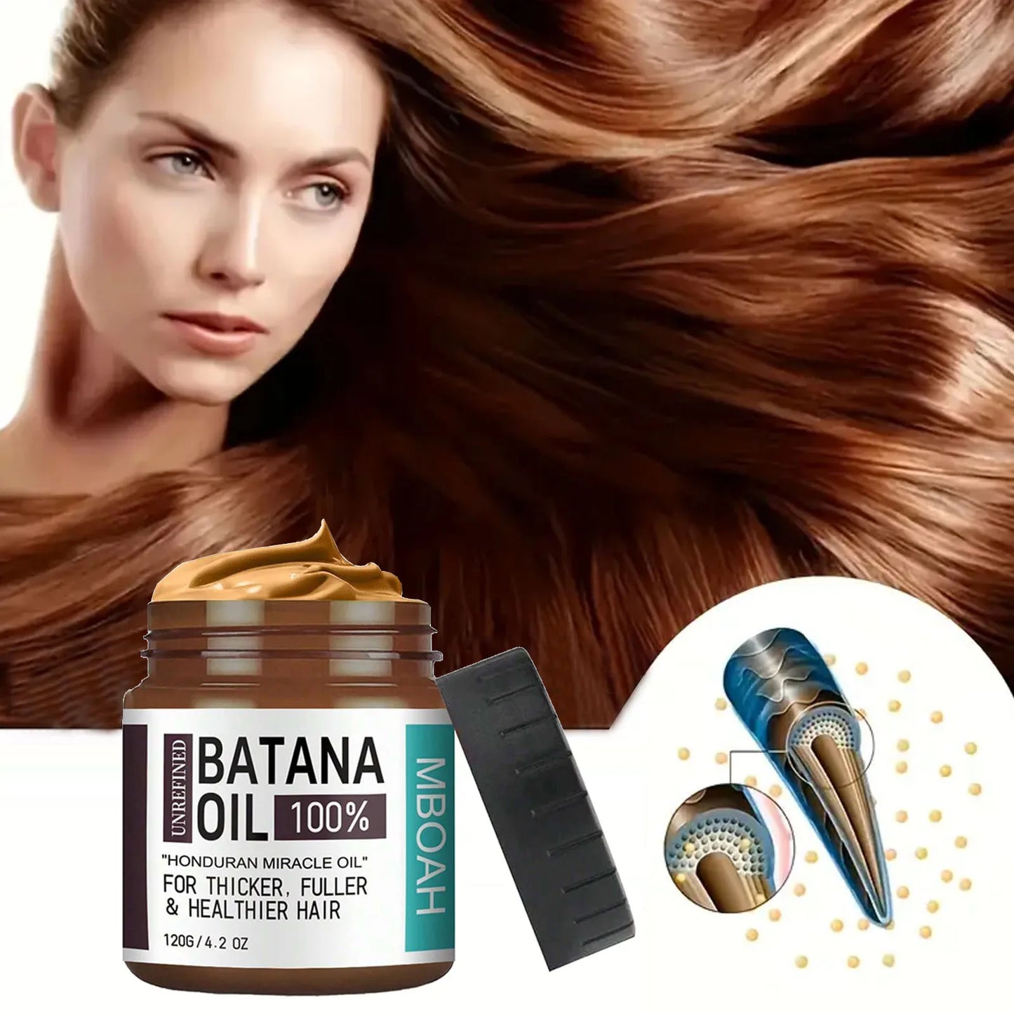 Batana 100% Hair Nutrition Oil, Fuller, Thicker, Healthier Hair - Great Men Conditioner silky Haircare