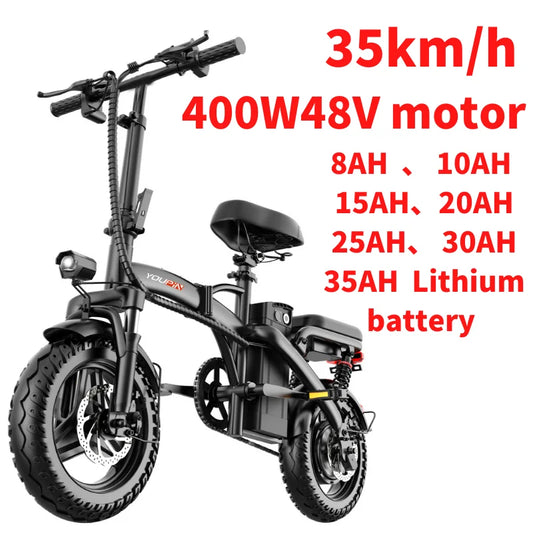 Electric Bike 400W High-Speed Motor Collapsible Electric Bicycle Lithium Battery E bike