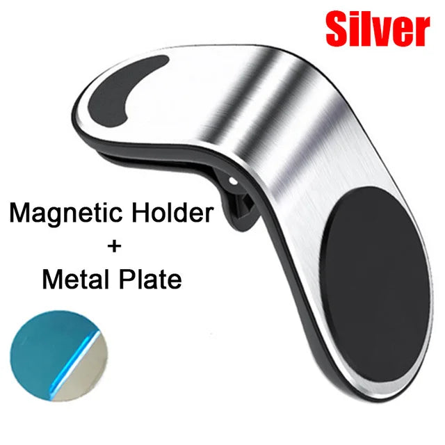 Magnetic Car Phone Holder Stand Air Vent Magnet Car Mount GPS Smartphone Mobile Support In Car