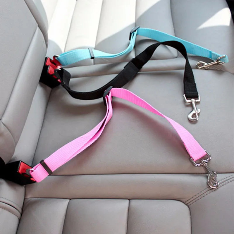 Adjustable Pet Cat Dog Car Seat  Belt Pet Seat Vehicle Safety Lever Traction Dog Accessoires