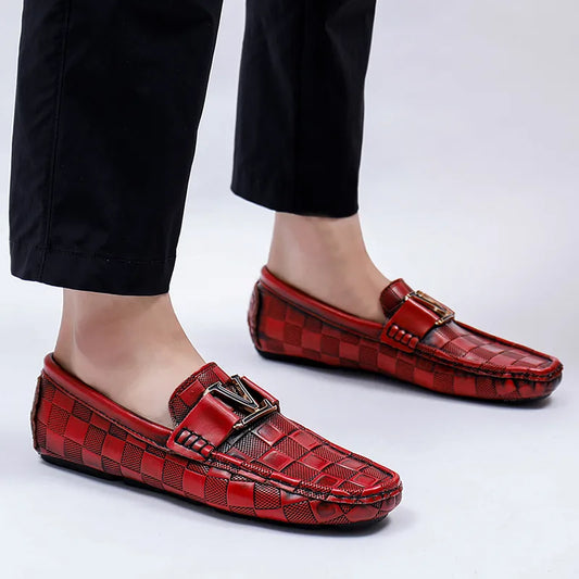 High Quality Genuine Leather Men Casual Shoe Loafers Ladies Moccasin Shoe