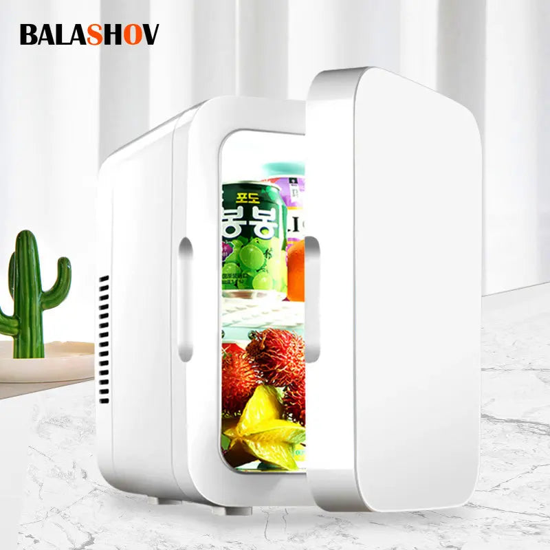 6L Portable Mini Refrigerator Multifunction Cold Freezer Car Home Cosmetics Fridge Drink Cooler Outdoor Travel Camping Beach