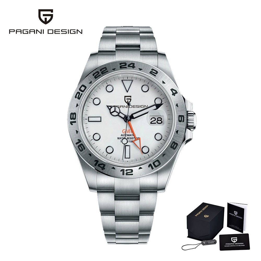 PAGANI Design  Men&#39;s Automatic Stainless Steel Waterproof Watch