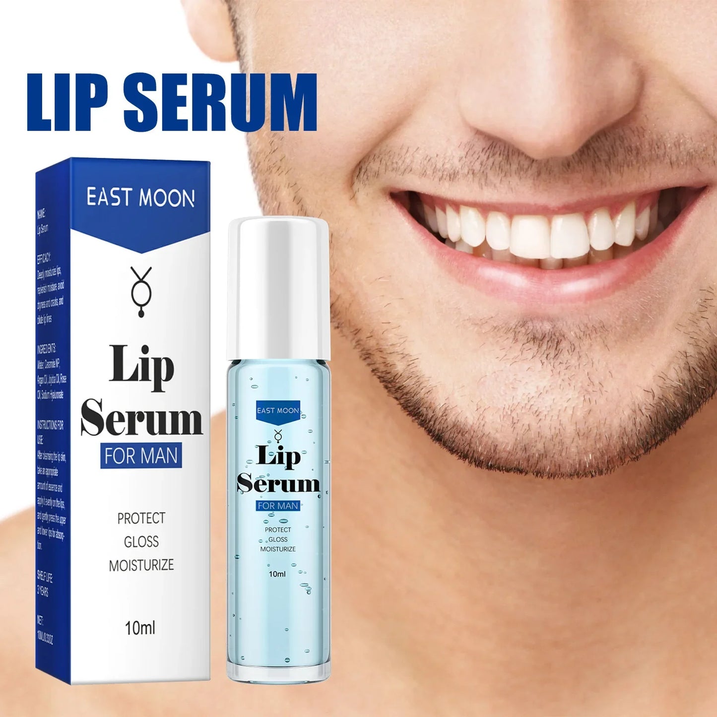 Lip Serum for Men Hydrating Fine Lines Moisturizing Skin Anti Cracking Lip Essence