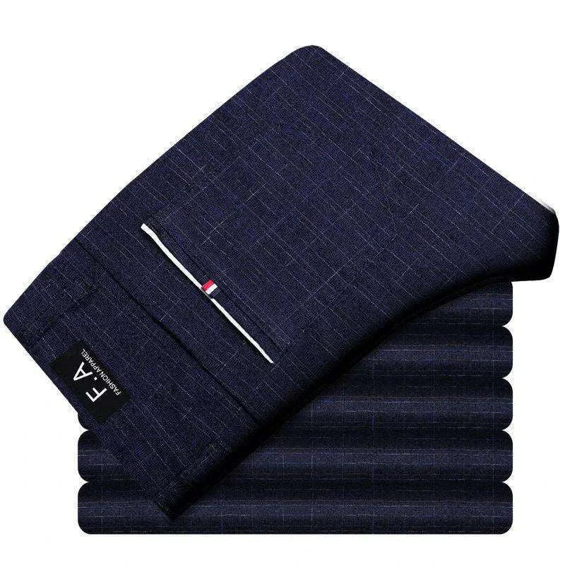 Men's Comfortable Breathable Cotton Men's Slim fit Straight style Stretch Men's Pant