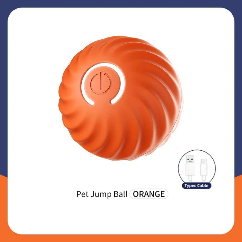 Smart Dog Toy Ball Electronic Interactive Pet Toy Ball USB Automatic Moving Bouncing for Puppy Birthday Gift Cat Products