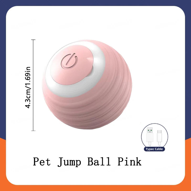 Smart Dog Toy Ball Electronic Interactive Pet Toy Ball USB Automatic Moving Bouncing for Puppy Birthday Gift Cat Products