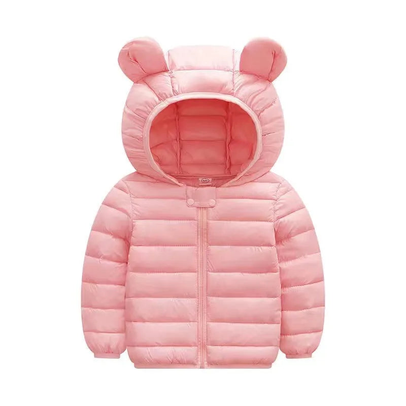 Hooded Lightweight Down Jackets Boy Girl Baby Coat Autumn Winter Outerwear Kids Christmas Birthday Gift