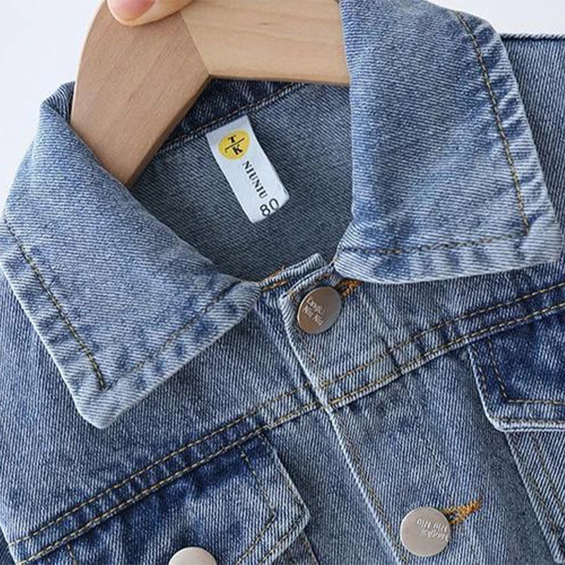 2023 Fashion Cartoon Daisy Denim Jacket For Girls Coat Spring Autumn Children Outerwear Kids Casual Jackets