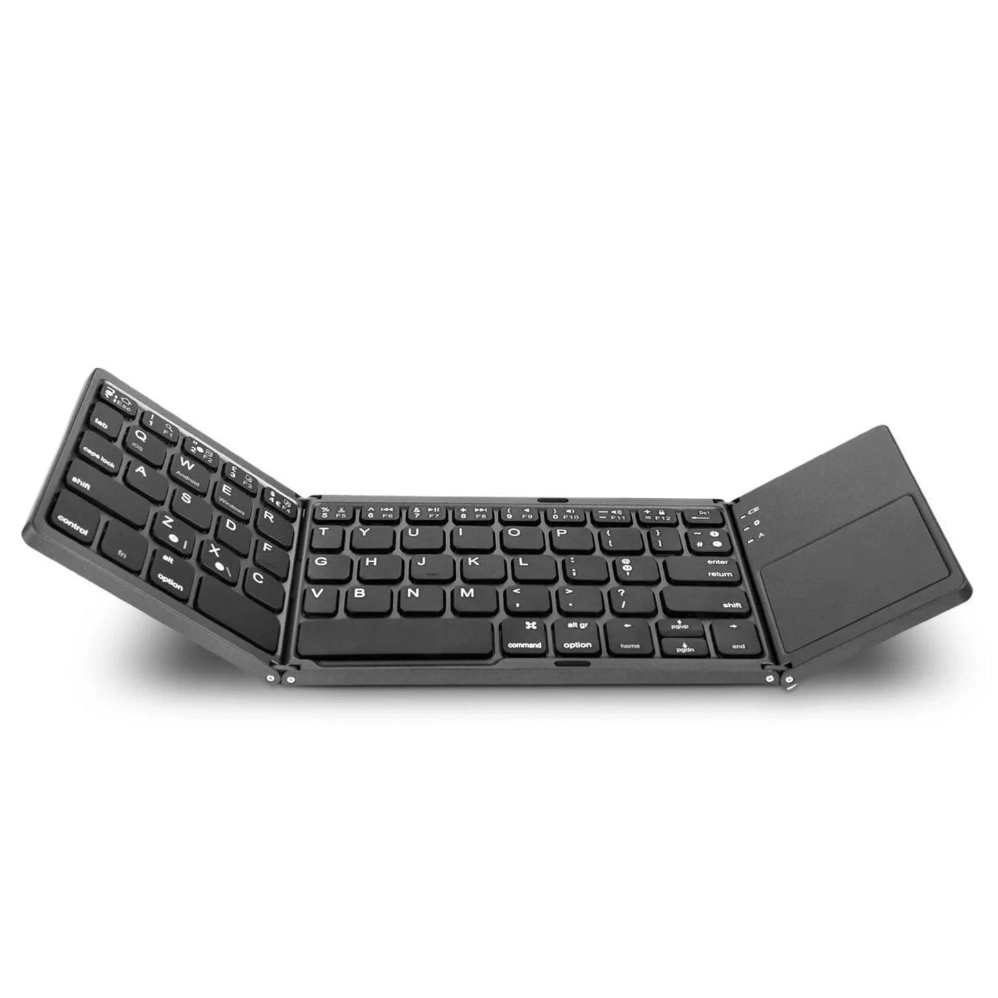 Foldable Wireless Keyboard Ultra Slim Touchpad Bluetooth Keyboard Rechargeable for Tablet Laptop