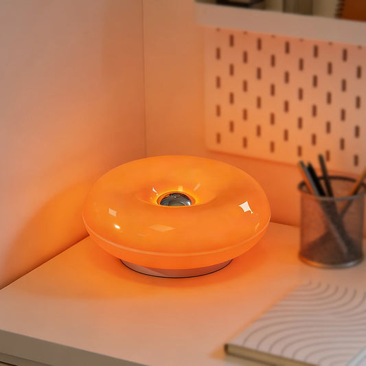 Donut Shape LED Table Lamp, Dimmable Night Light for Bedroom Living Room Home Decor