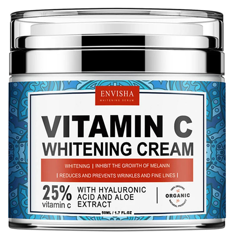 ENVISHA Collagen & Hyaluronic Acid Face Cream for Women Anti-Wrinkle Moisturizing Night Cream Skin Care Anti-Aging Pore Minimization Whitening 50ml