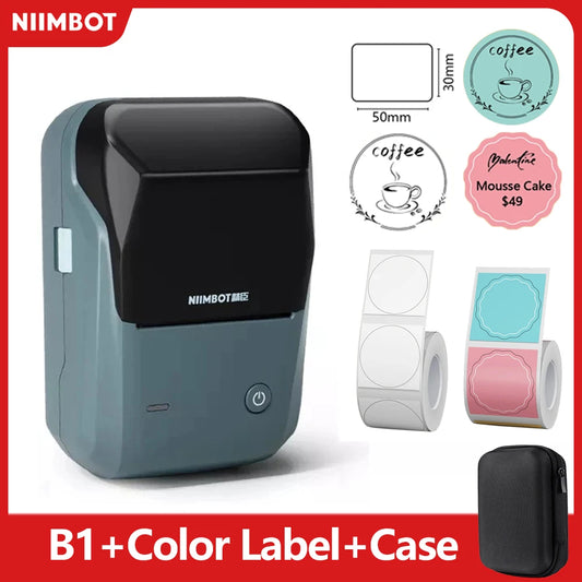 Mini Label Thermal Portable Self-Adhesive Printer For Stickers Round Labels Rolls UV Tag Bluetooth Printer