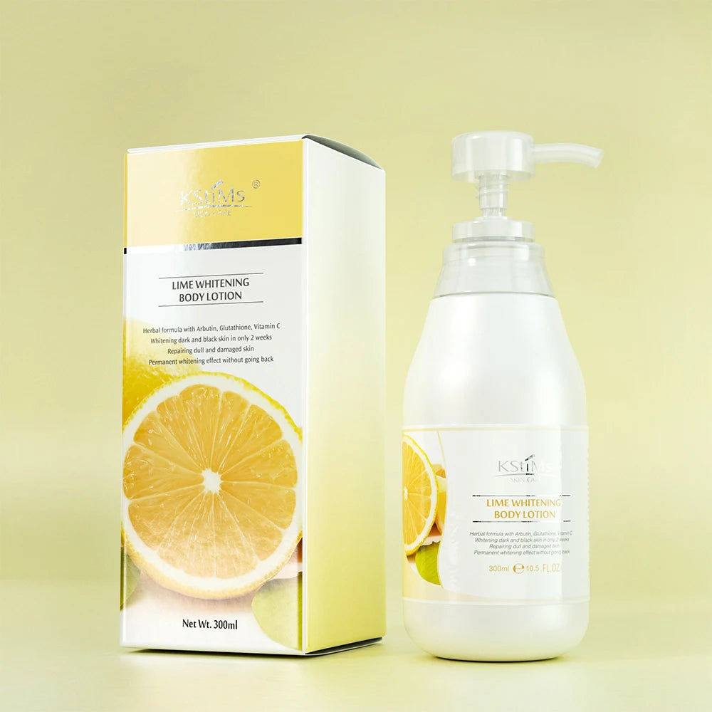 Korean Black Skin Organic Body Whitening Lotion 300g Moisturizing Brightening Aloe Vera Lemon Lavender Rose Scented for Unisex