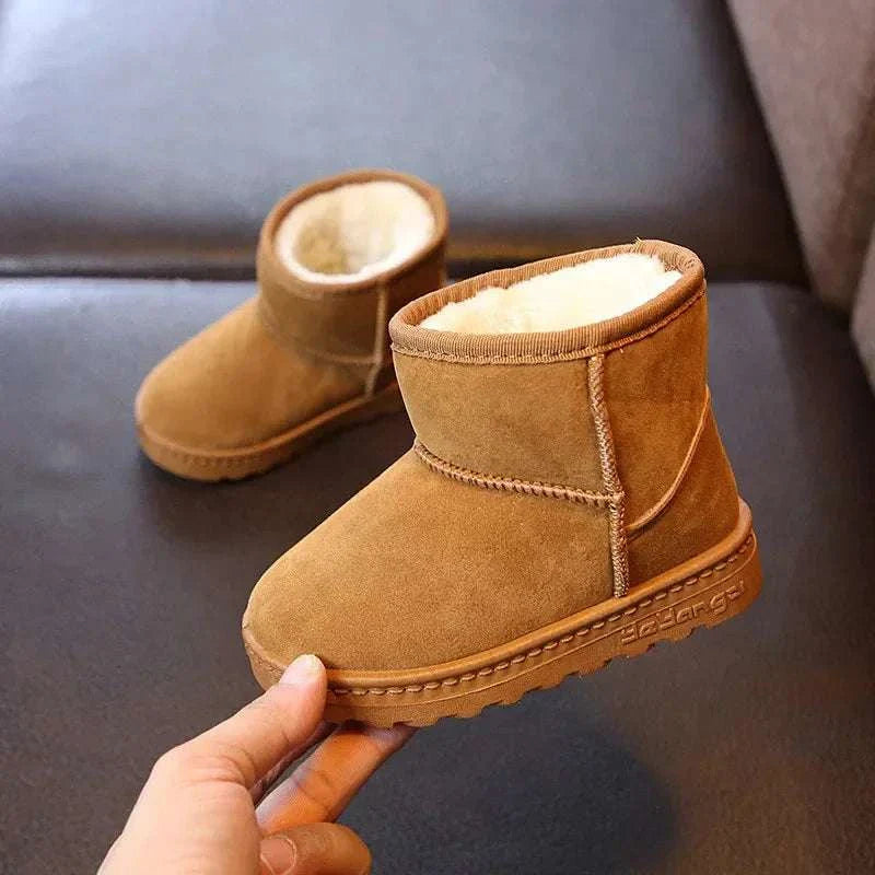 Girls boys cotton snow boots warm winter kids shoes for snow play and outdoor comfort