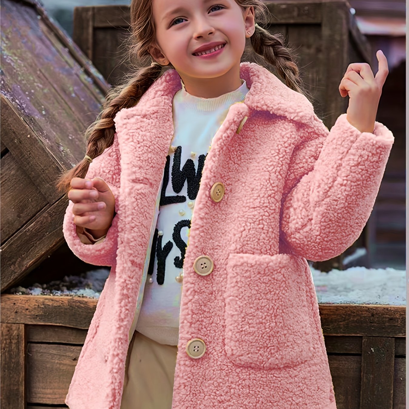 JOMAKE Girl Winter Coat for Everyday & Formal Events Outerwear Travel Cold Weather