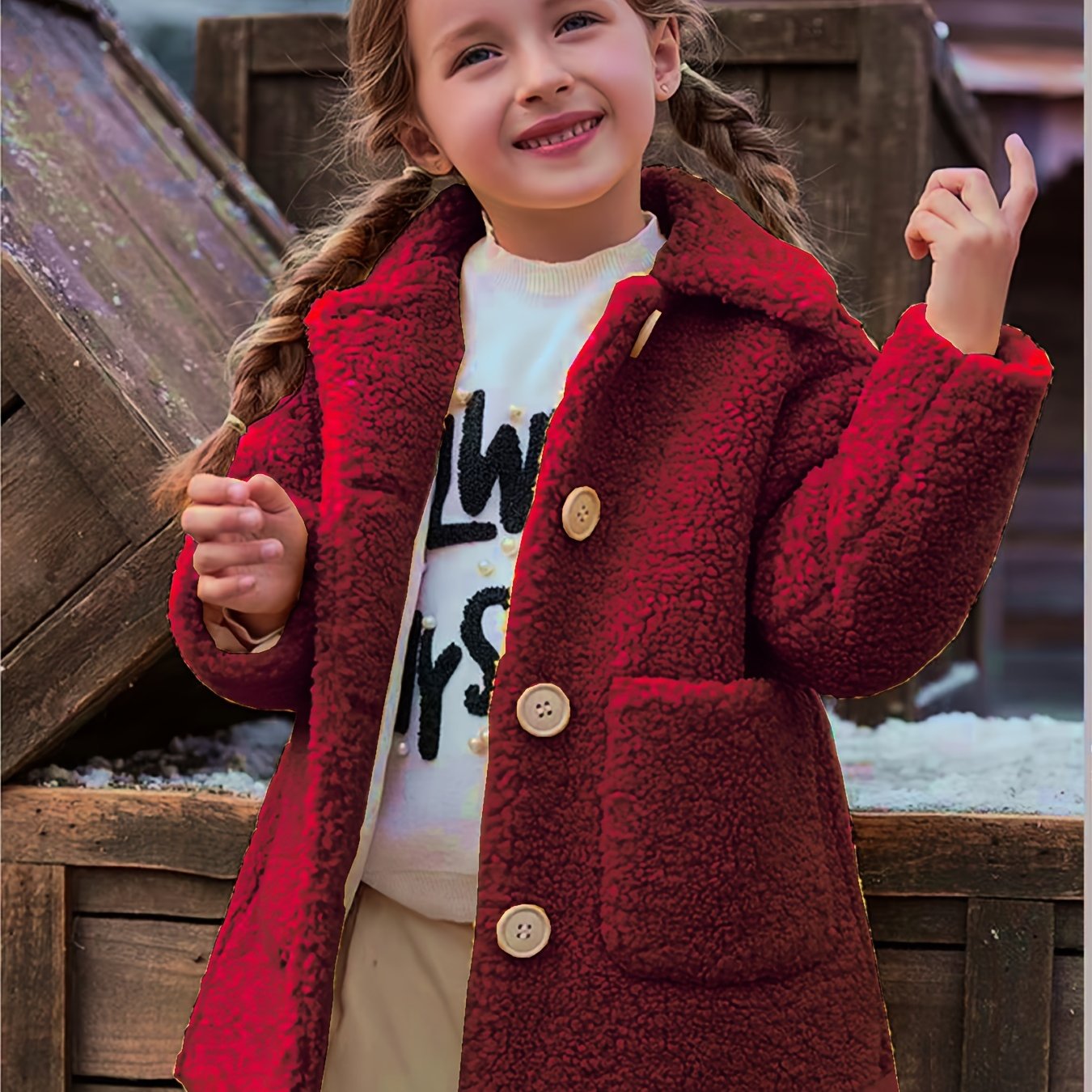JOMAKE Girl Winter Coat for Everyday & Formal Events Outerwear Travel Cold Weather
