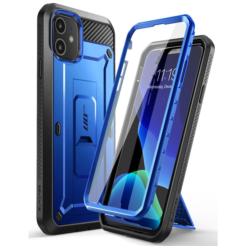 For iPhone 11 Case 6.1&quot; (2019 Release) SUPCASE UB Pro Full-Body Rugged Holster Cover with Built-in Screen Protector &amp