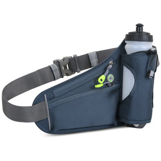 Sports Hydration Belt Bag Running Belt Waist Pack Bum Bag with Water Bottle Holder for Men Women Running Cycling Hiking Walking