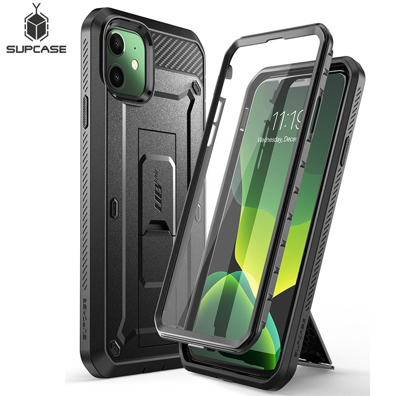 For iPhone 11 Case 6.1&quot; (2019 Release) SUPCASE UB Pro Full-Body Rugged Holster Cover with Built-in Screen Protector &amp