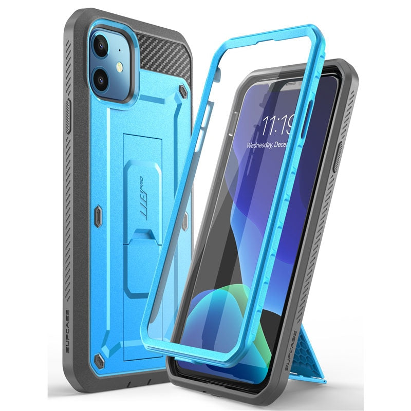 For iPhone 11 Case 6.1&quot; (2019 Release) SUPCASE UB Pro Full-Body Rugged Holster Cover with Built-in Screen Protector &amp