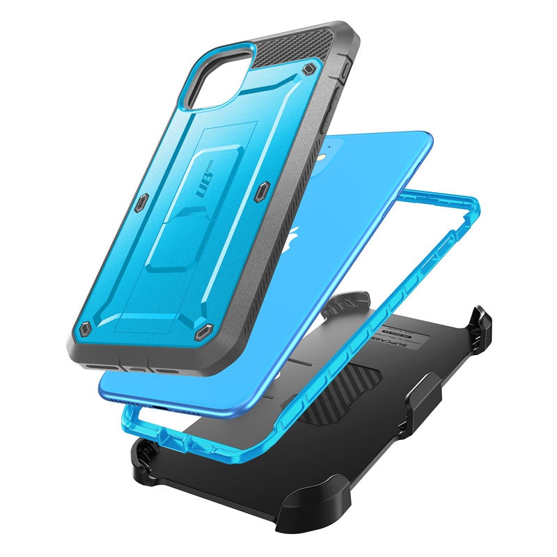 For iPhone 11 Case 6.1&quot; (2019 Release) SUPCASE UB Pro Full-Body Rugged Holster Cover with Built-in Screen Protector &amp