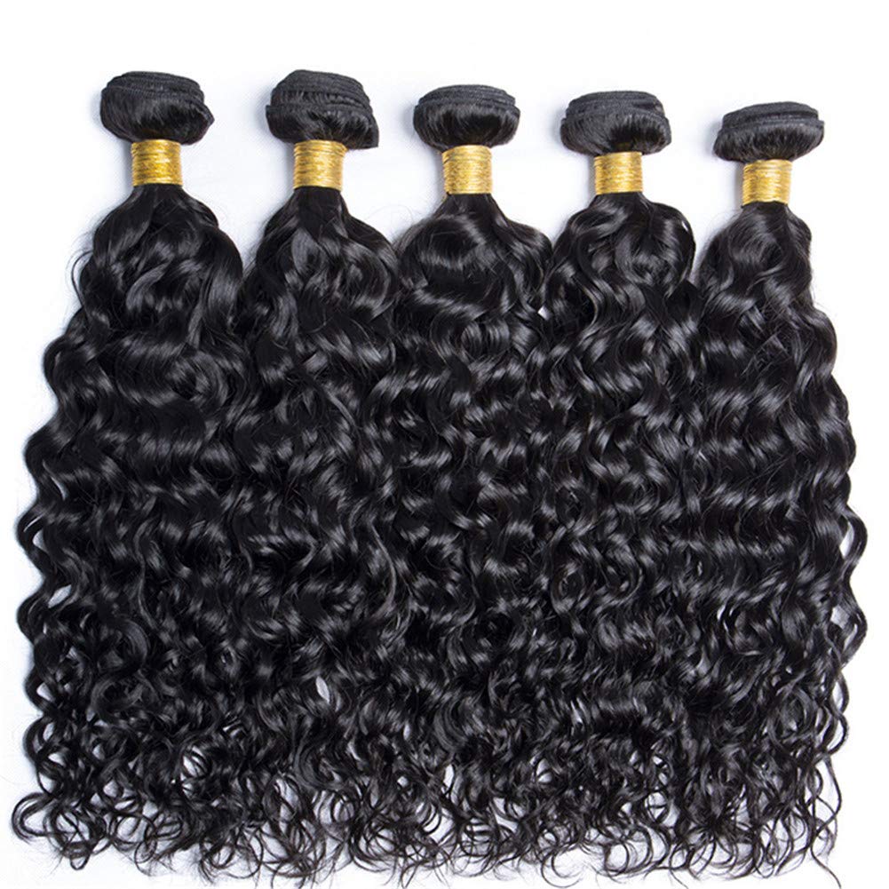 Peruvian 10A  Water Wave Bundles Unprocessed Curly Human Hair Bundles Weave Remy Water Wave Hair Extensions No Tangle 12-32&quot;