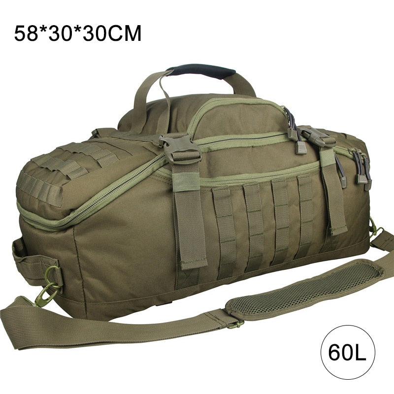 40L 60L 80L Waterproof Travel Bags Large Capacity Luggage Bags Men Duffel Bag Travel Tote Weekend Bag Military Duffel Bag