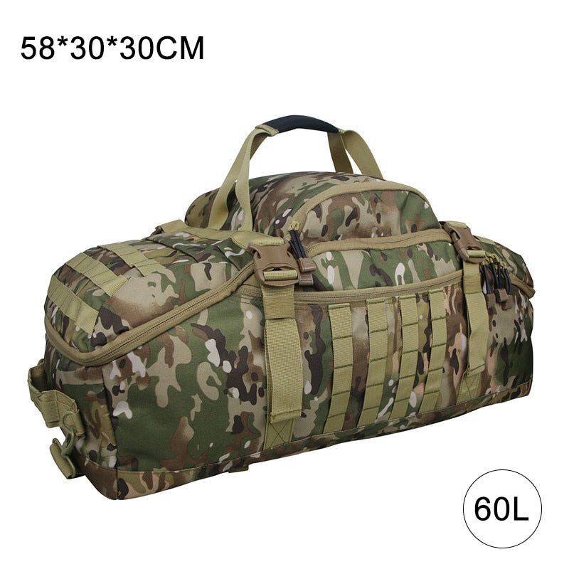 40L 60L 80L Waterproof Travel Bags Large Capacity Luggage Bags Men Duffel Bag Travel Tote Weekend Bag Military Duffel Bag