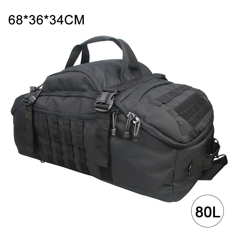 40L 60L 80L Waterproof Travel Bags Large Capacity Luggage Bags Men Duffel Bag Travel Tote Weekend Bag Military Duffel Bag