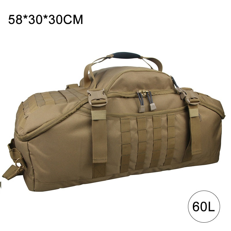 40L 60L 80L Waterproof Travel Bags Large Capacity Luggage Bags Men Duffel Bag Travel Tote Weekend Bag Military Duffel Bag